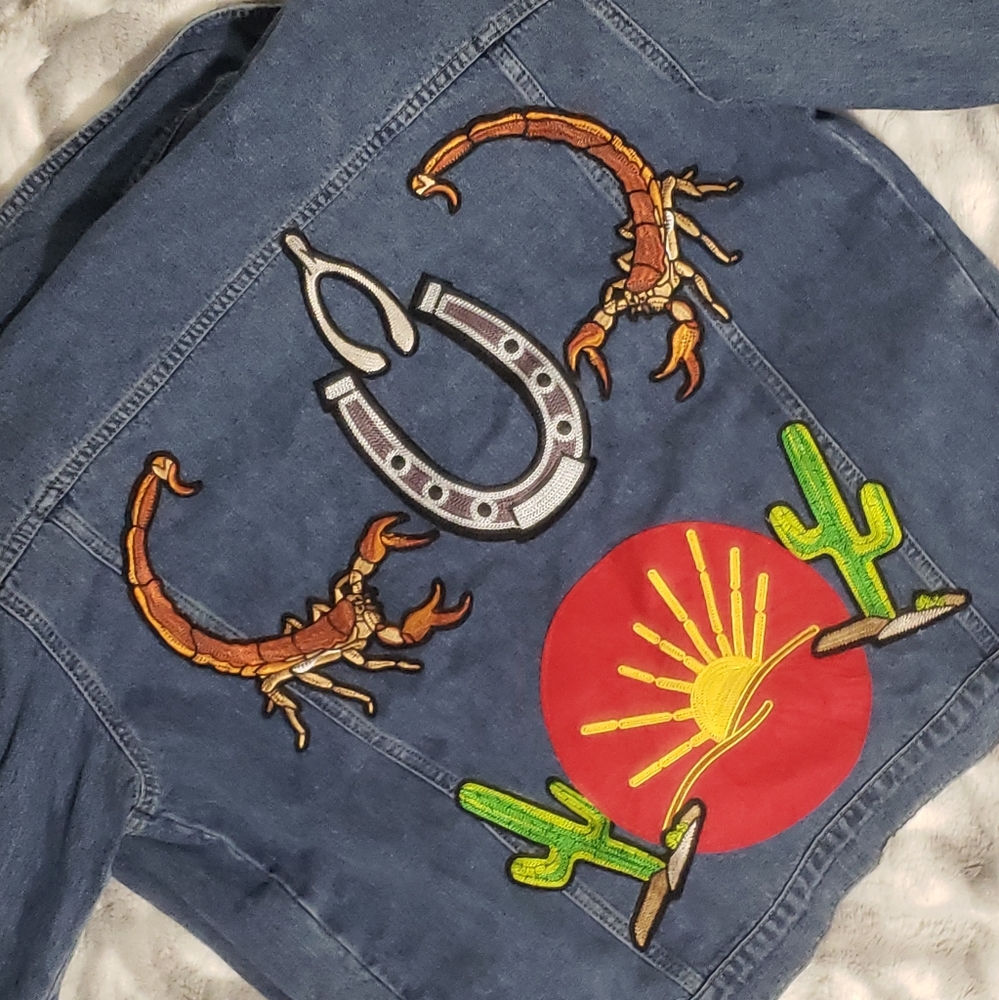 🧡2/100$ RagYard Oversized Denim Patched Jacket